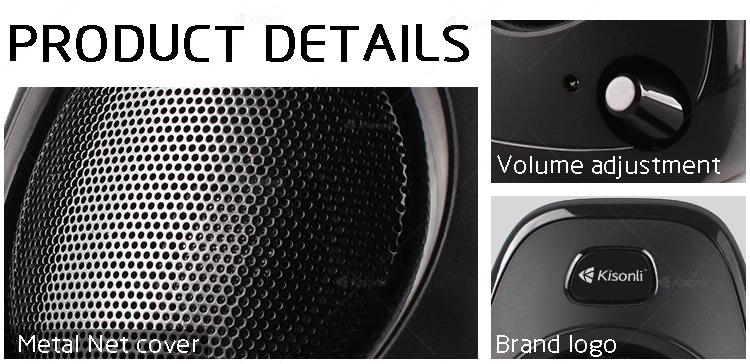 Kisonli Best Quality OEM PC Woofer 4ohm USB 2.0 Stand Speakers Home Theatre System - ANKUX.COM