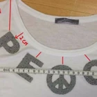 custom design heat transfer patch rhinestone strass motif applique for T-shirt garment accessories