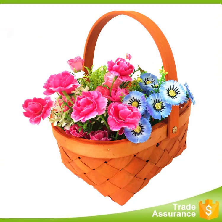 natural wood picnic basket