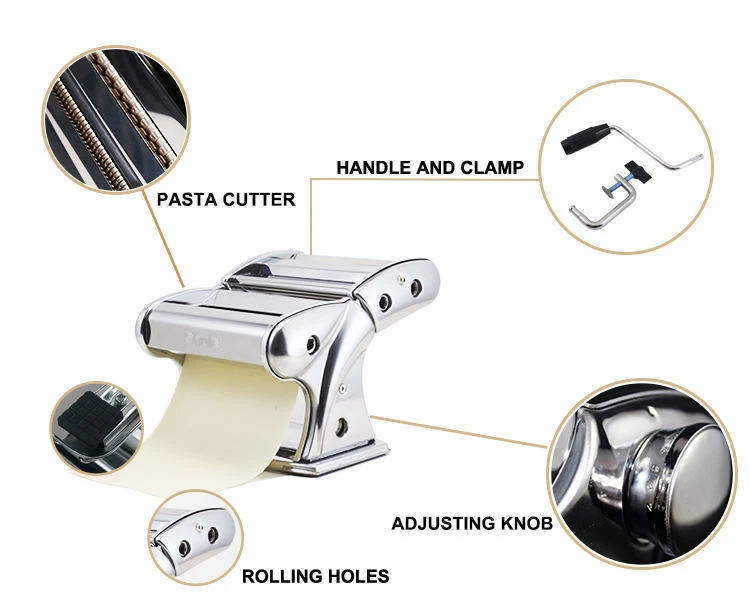 shule factory price stainless steel streamline pasta machine home use