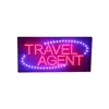 9*19'' Travel Agent LED Open Sign, Super Bright Eye Catching Advertising Display Board Travel Agent Business Plan