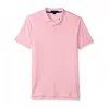 OEM Brand Wholesale Clothing Men's Solid Interlock Short-Sleeve Polo Shirt Men Dyed Original Polo