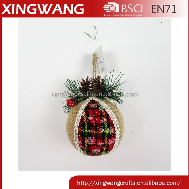 promotional gift set handmade christmas ball ornament with
