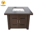 Table segment 483x483x21mm copper fire pit table with hot selling