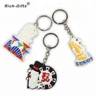 Different Models Soft PVC Rubber Singapore Special Keychains