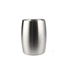 eco-friendly Double Wall Ice Bucket with cylinder grips
