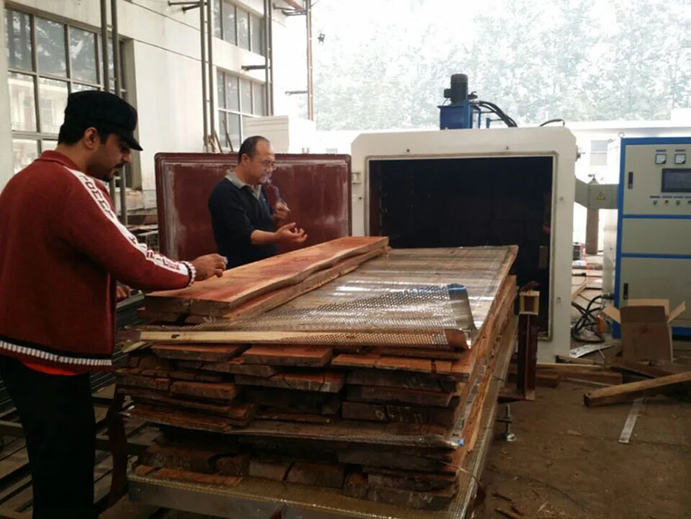 HF vacuum timber dry oven for drying mahogany and rosewood