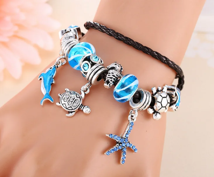  fashion lock charm two wrap faux leather bracelets magnetic closure  leather bracelet custom metal charm couple bracelets.png