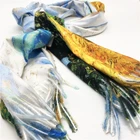 Factory direct cheap soft polyester digital printing luxury cashmere winter shawl scarf for women
