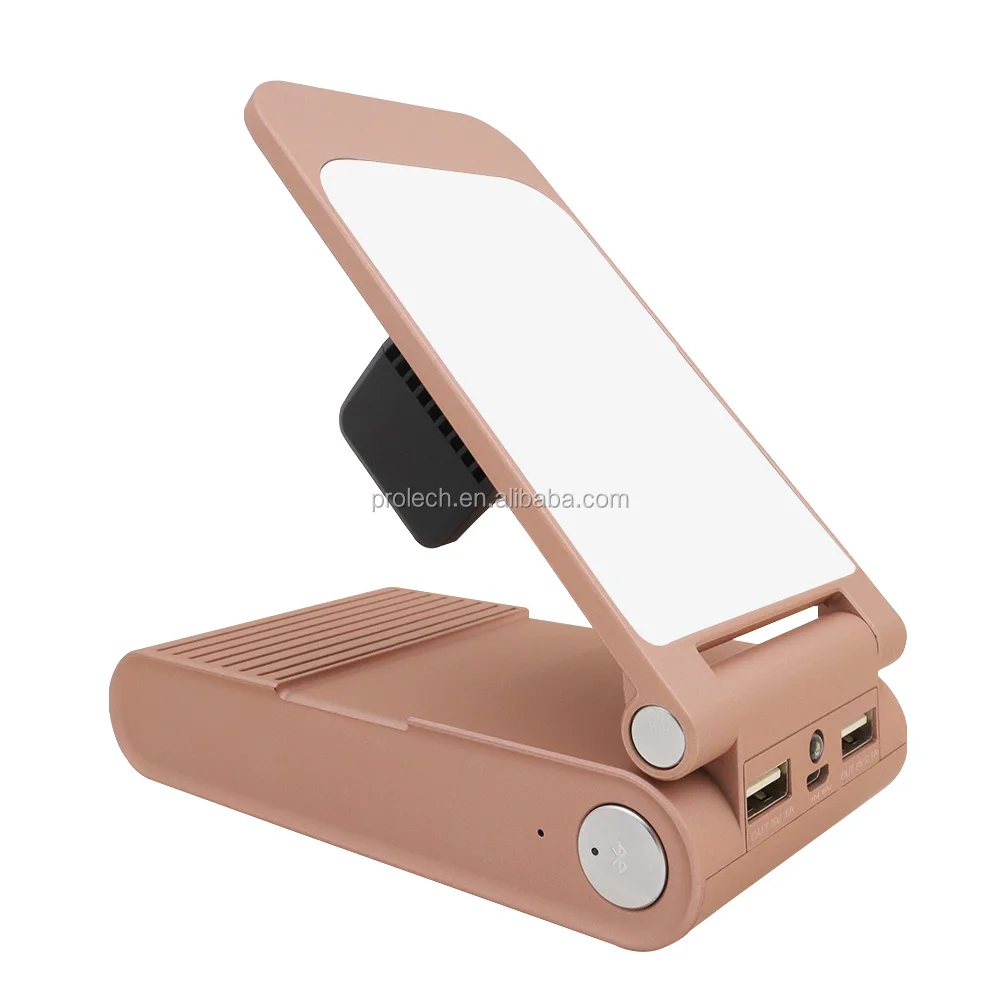 Lithium 1000mAh USB 5V 1A 2.1A power bank mirror stand and bluetooth speaker for apple smartphone and tablet pc notebook - ANKUX.COM