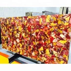 Orange color precious stone consult table