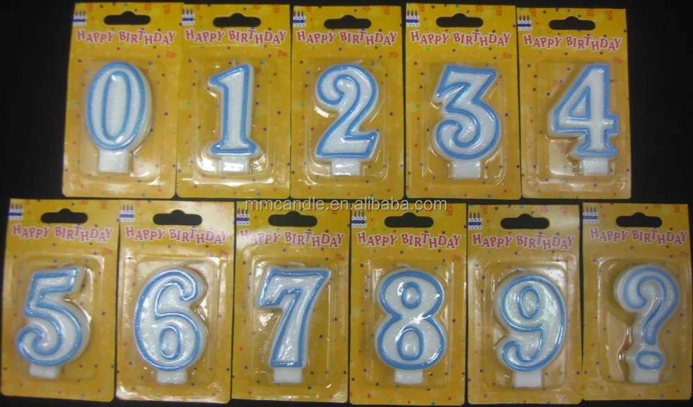 gifts & crafts  candle  birthday candle  paraffin glitter number