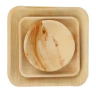 Eco friendly biodegradable bamboo disposable plates bulk and cheap wholesale palm leaf disposable plates