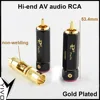 YIVO OEM PR-109 Anaerobic copper 4U24k gold plated 9mm RCA jack Plug Connector