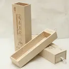 cheap custom packaging small gift box wooden tea box with sliding lid
