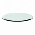 10mm thick polishing clear tempered round toughened glass for table top
