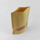 Custom Print Coffee Tea Pouch Plastic Food Stand Up Bag Kraft Paper Packaging Bags with Zipper
