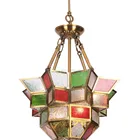 New design moroccan colorful arcylic hotel decorative pendant lamp