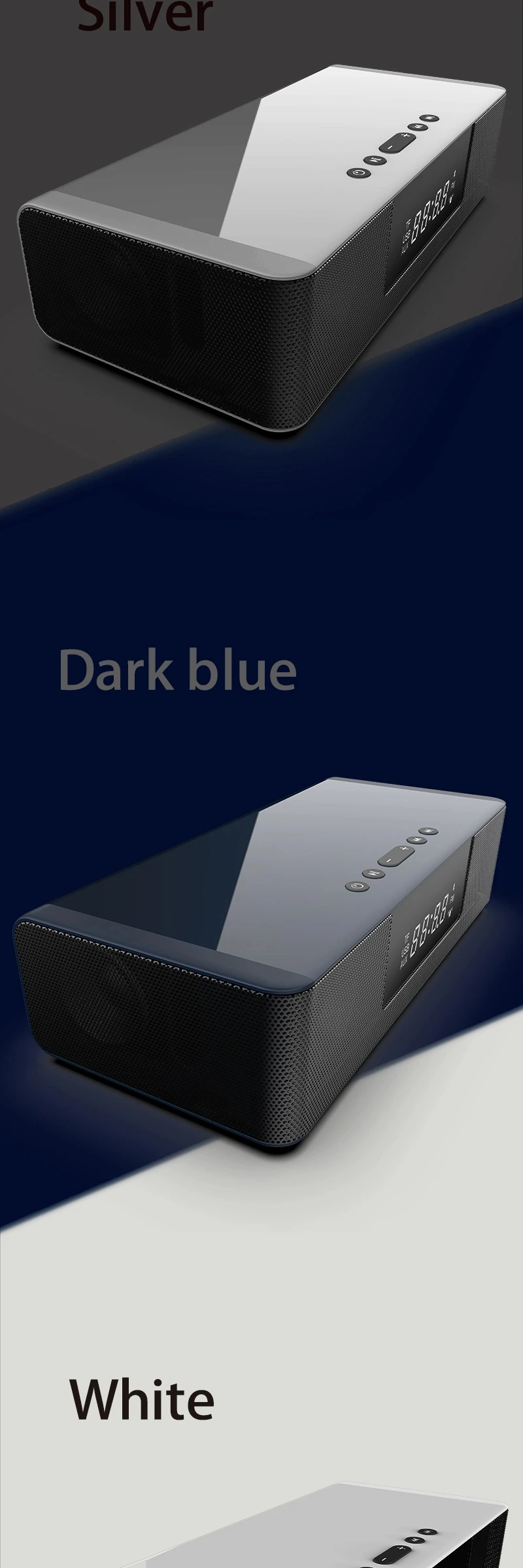 USB Port QI Wireless Charger Speakers Alarm FM Portable Trending Products Wireless Charging Speaker alarm blue tooth speaker - ANKUX.COM