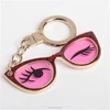 Spade New York Wink Rose Colored Sparkle Glasses Key Fob sunglass keychain