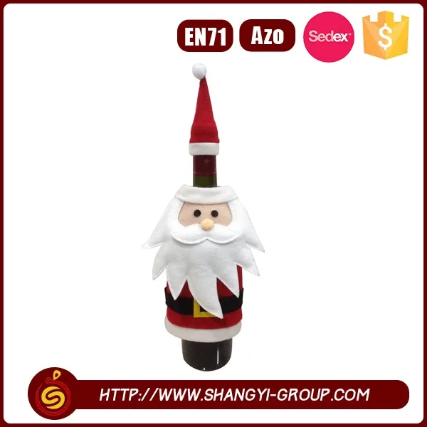 christmas gifts decoration snowman christmas wine glass bottle