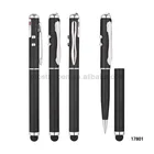 Wholesale 4 in 1 metal LED light ballpoint laser pointer stylus ball pen