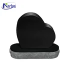 Hot sale black monument granite tombstone for graves NTST-025Y