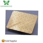 2019 hot sale 304 2mm gold color stainless steel panel for luxury hotel