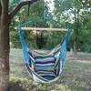 Garden Outdoor Hanging Leisure Hammock Swing Chair with two cushion