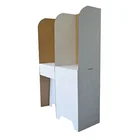 election free standing one piece assembly indoor corrugated cardboard polling booth for one person