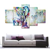 5 panels group modern abstract canvas art printed animal oil painting for home decoration