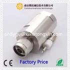 panel mount connector 4.3-10 crimp plug rf coaxial connector