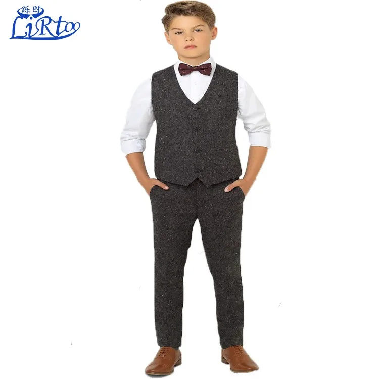 2017 latest boys tweed wedding dress suit design suit pant coat