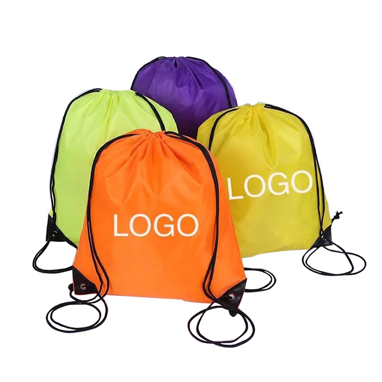 Newest strong 100% nylon polyester sunglasses drawstring sport rucksack backpack bag no minimum