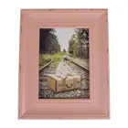 Rustic Farmhouse Distressed Wooden Picture Frame for Wall Hanging or Desk Use, 8x10, Blush