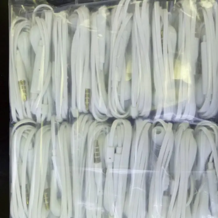 For Samsung S4 JB J5 Earphone With Mic And Volume Control White Black Handsfree headphone - ANKUX.COM