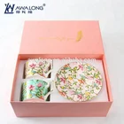 Pink Sweet 2 cups and 2 saucers High grade Business gift set