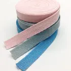 Wholesale garment accessories knitted cotton herringbone webbing tape