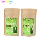 Custom logo stand up zipper pouch for pillow kraft paper printed moq 5000
