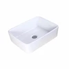 Rectangle Above Counter Porcelain Ceramic Bathroom Sink Art Wash Basin
