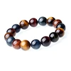 Simple Style bracelet 3 colors Tiger Eye Stone Gemstone Beads Bracelet for Man Woman