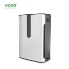 Hot home air cleaning system humidifying style air filter purifier, odor reducing carbon air cleaner
