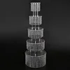 6 tier transparent acrylic cupcake wedding cake dome stand