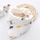 Customized waterproof printing baby bandana bibs portable to restaurant