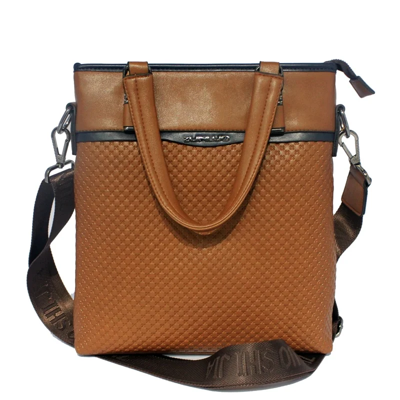 2015 Designer Brand Men's genuine Leather Briefcase Shoulder Bag Men Messenger Bags Leather Men's Travel Bags Laptop Bag 6682-2