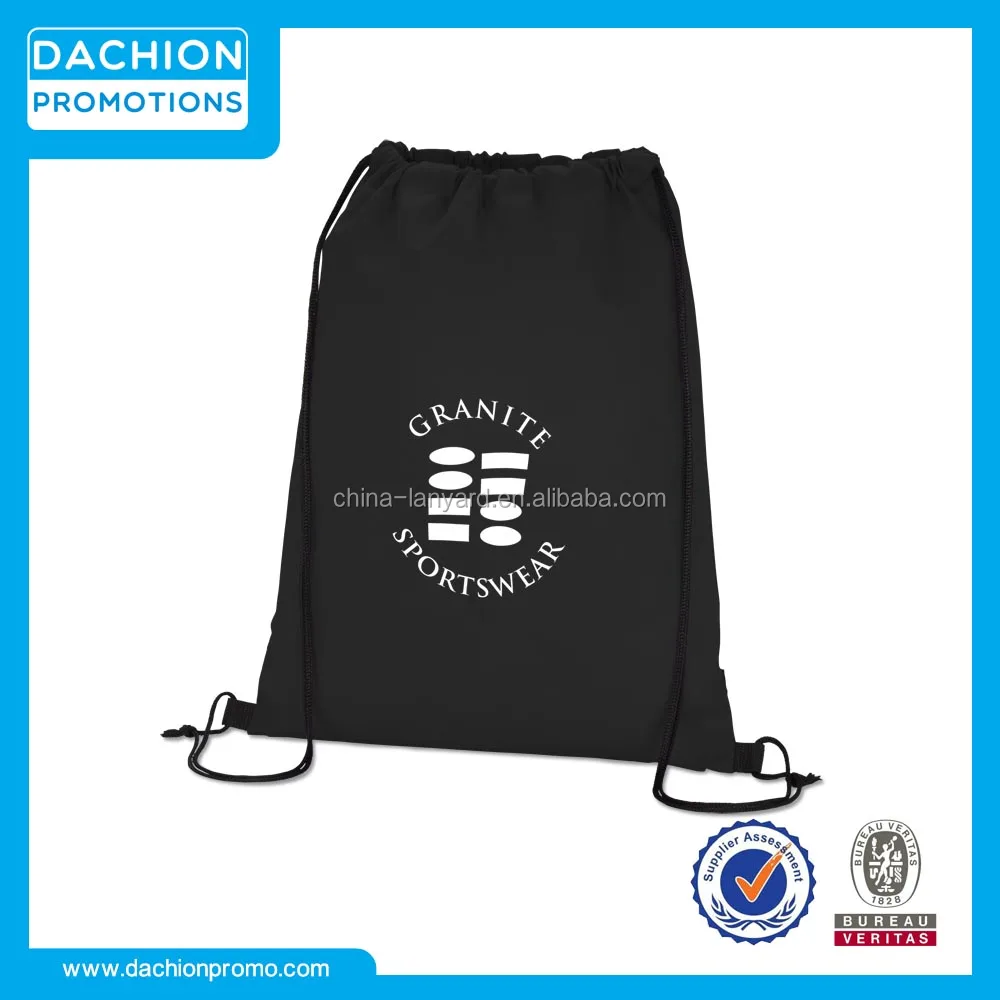promotional drawstring sportpack/customized drawstring backpack