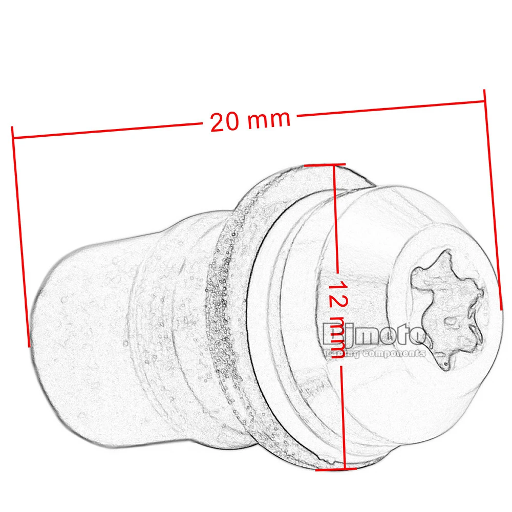 10X Motorcycle accessories 5mm Windshield Windscreen Bolt Screw Nut Fastener Kit Fairing Windshield Mounting Nuts  (7)