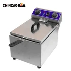 Commercial Electric 20L Deep Fat Fryer Double Tank Twin Frying Basket for Chips