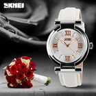 Skmei 9075 roman numerals dial cheap women horloge japan movt ladies wrist watch wr 30m
