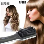Women's Professional Ionic Hair Straightening Styler Hair Straightener Comb Brush